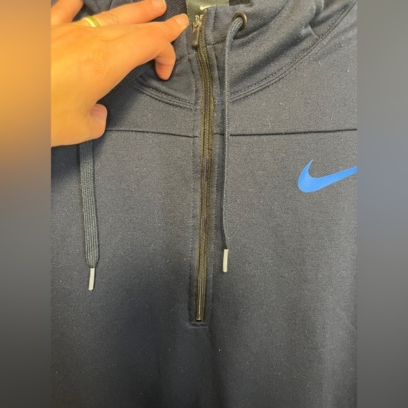 Nike Hooded Quarter Zip Hoodie Sz L - Picture 9 of 9